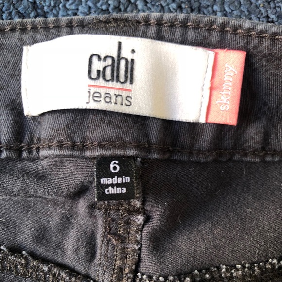 Cabi Floral Lace Print Skinny Jeans 3195 - Picture 7 of 10